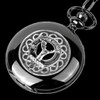 Burns Clan Badge Silver Clan Crest Black Hunter Pocket Watch