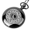 Chalmers Clan Badge Silver Clan Crest Black Hunter Pocket Watch