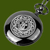 Hannay Clan Badge Pewter Clan Crest Black Hunter Pocket Watch