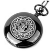 Hannay Clan Badge Pewter Clan Crest Black Hunter Pocket Watch