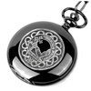 MacDonald Of Dunnyveg Clan Badge Silver Clan Crest Black Hunter Pocket Watch MacDonald Of Dunnyveg Clan Badge Silver Clan Crest Black Hunter Pocket Watch