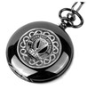 Rose Clan Badge Silver Clan Crest Black Hunter Pocket Watch