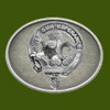 Moncreiffe Clan Badge Oval Antiqued Mens Stylish Pewter Belt Buckle