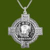 Wishart Clan Badge Celtic Cross Stylish Pewter Clan Crest Pendant