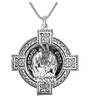 Grant Clan Badge Celtic Cross Stylish Pewter Clan Crest Pendant