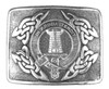 MacCallum Clan Badge Interlace Mens Sterling Silver Kilt Belt Buckle