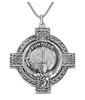 MacAlister Clan Badge Celtic Cross Stylish Pewter Clan Crest Pendant
