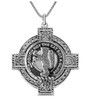 MacIntosh Clan Badge Celtic Cross Stylish Pewter Clan Crest Pendant
