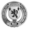 Brennan Irish Coat Of Arms Claddagh Stylish Pewter Family Crest Badge 
