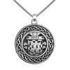 Doyle Irish Coat Of Arms Interlace Round Pewter Family Crest Pendant