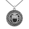 Graham Irish Coat Of Arms Interlace Round Pewter Family Crest Pendant