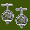 Sinclair Clan Badge Stylish Pewter Clan Crest Cufflinks
