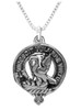 Stewart Clan Badge Sterling Silver Clan Crest Small Pendant