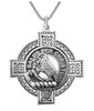 Abernethy Clan Badge Celtic Cross Sterling Silver Clan Crest Pendant