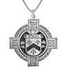 Walsh Irish Coat Of Arms Celtic Cross Pewter Family Crest Pendant