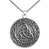 Erskine Clan Badge Celtic Round Sterling Silver Clan Crest Pendant
