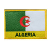 Algeria Flag Country Rectangular Embroidered Cloth Patch Set x 3