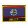 Belize Flag Country Rectangular Embroidered Cloth Patch Set x 3 Belize Flag Country Rectangular Embroidered Cloth Patch Set x 3