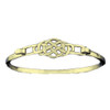 Celtic Knot Interlace Design 9K Yellow Gold Bangle