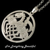 Sleipnir Horse Norse Design Small Sterling Silver Pendant
