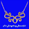 Waldalgesheim Open Scrollwork Highly Polished Bronze Necklace