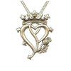 Hearts And Thistle Luckenbooth Medium 10K Yellow Gold Pendant