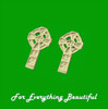 Celtic Cross Traditional Small Stud 9K Yellow Gold Earrings