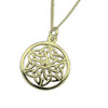 Celtic Circular Knotwork Medium 9K Yellow Gold Pendant