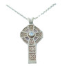 Celtic Cross Diamond Drop Design 9K Yellow Gold Pendant