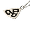 Celtic Triquetra Triangular Enamel Small Sterling Silver Pendant