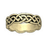 Celtic Interlinked Knot 10K Yellow Gold Ladies Ring Wedding Band