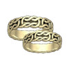 Celtic Interlinked Knotwork 10K Yellow Gold Ladies Ring Wedding Band