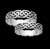 Celtic Interlinked Unending Simple Sterling Silver Ladies Ring Wedding Band