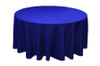 Royal Blue Polyester Round Tablecloth Decorations 90 inches x 5 For Hire