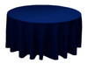Navy Blue Polyester Round Tablecloth Decorations 70 inches x 25 For Hire