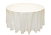 Ivory Polyester Round Tablecloth Decorations 70 inches x 5 For Hire