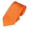 Orange Formal Groomsmen Groom Wedding Straight Mens Neck Tie