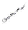 Ruby Princess Cut Round Cubic Zirconia Sterling Silver Bracelet