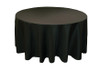 Black Polyester Round Tablecloth Decorations 70 inches x 10 For Hire