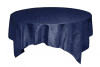 Navy Blue Taffeta Crinkle Table Overlay Decorations 72 inches x 25