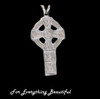 Celtic Cross Traditional Small Sterling Silver Pendant