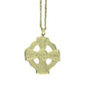 Celtic Cross Circular Design Small 9K Yellow Gold Pendant