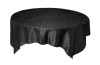 Black Taffeta Crinkle Table Overlay Decorations 72 inches x 5