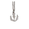 Thistle Motif Floral Emblem Small Sterling Silver Pendant