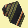 Green Orange Yellow Black Stripes Formal Wedding Straight Mens Neck Tie Green Orange Yellow Black Stripes Formal Wedding Straight Mens Neck Tie