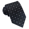 Grey White Black Polka Dots Grid Formal Wedding Straight Mens Neck Tie Grey White Black Polka Dots Grid Formal Wedding Straight Mens Neck Tie