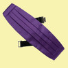 Violet Purple Formal Groomsmen Groom Wedding Mens Cummerbund
