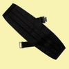Jet Black Formal Groomsmen Groom Wedding Mens Cummerbund