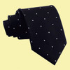 Black White Pin Dots Formal Wedding Straight Mens Neck Tie Black White Pin Dots Formal Wedding Straight Mens Neck Tie