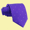 Cadbury Purple White Pin Dots Formal Wedding Straight Mens Neck Tie Cadbury Purple White Pin Dots Formal Wedding Straight Mens Neck Tie